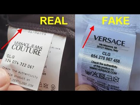 how to know if a versace shirt is real|versace barcode check.